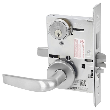 Corbin Russwin Apartment or Dormitory Mortise Lock, CS Lever, A Rose, Satin Chrome ML2067 CSA 626